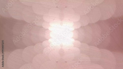 Bright Light Shining Through Pink Ceiling.
