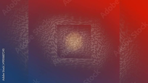 Blurry Red Blue Square Frame Video.