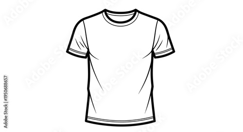 a plain white t-shirt a versatile blank template for custom apparel design and merchandise mockups on a clean background.