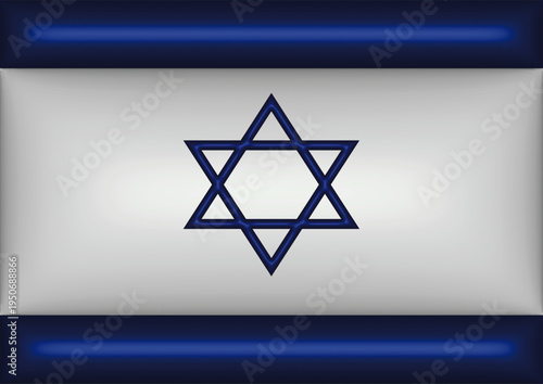 Flag of Israel with Star of David Symbol National Background