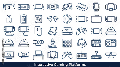 Home entertainment gaming platforms and digital play hardware including immersive accessories and player interaction equipment