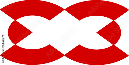 This clean, symmetrical vector design is ideal for corporate branding, technology startups, or creative businesses looking for a bold and professional identity.