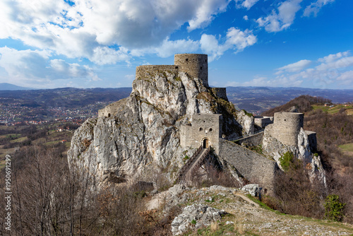 Wallpaper Mural Srebrenik Fortress in Bosnia and Herzegovina. Ancient 14th-century castle. Torontodigital.ca