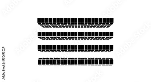 abstract digital grid pattern with black cubes creating a futuristic 3d perspective ideal for modern technology and data design