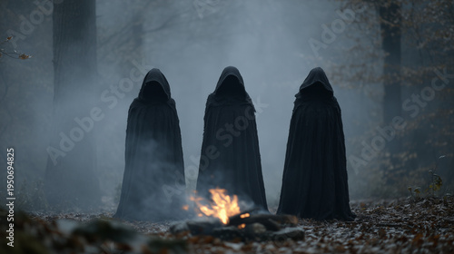 Wallpaper Mural Whispers in the Forest: The Ritual Torontodigital.ca