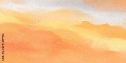 Abstract watercolor clouds in warm, inviting tones, painted with delicate brushstrokes, showcasing a seamless blend of hues and a dreamlike ambiance.
