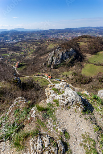 Wallpaper Mural Breathtaking high-angle vista over the rugged Bosnian highlands in early spring Torontodigital.ca