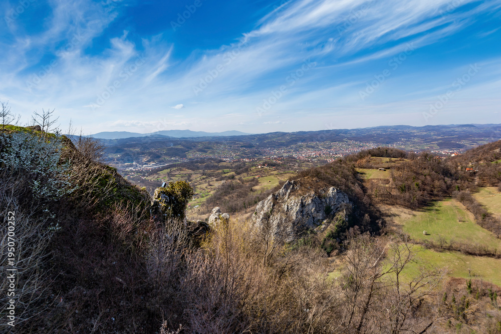 custom made wallpaper toronto digitalBreathtaking high-angle vista over the rugged Bosnian highlands in early spring