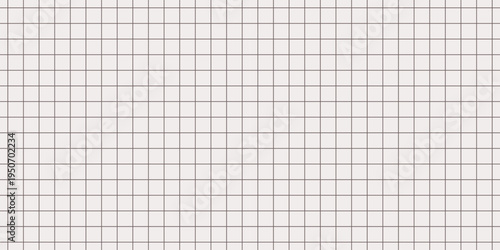Vector seamless squared grid paper background with soft light pink fill and thin gray lines. Minimal notebook math sheet texture for planner page, bullet journal, note template, pattern, scrapbooking.