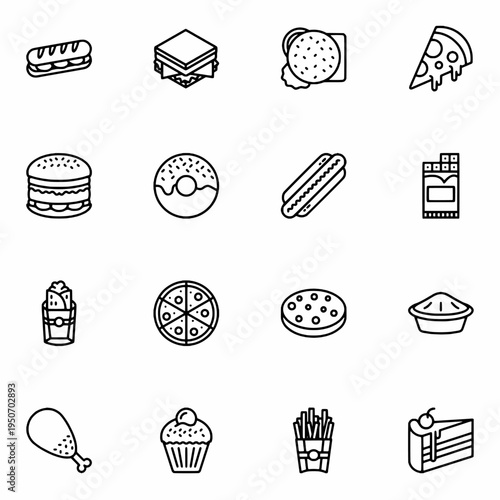 set of Food icons