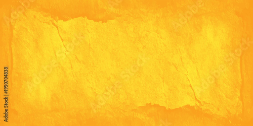 Vibrant Yellow Abstract Acrylic Paint Texture Background with Brush Strokes
