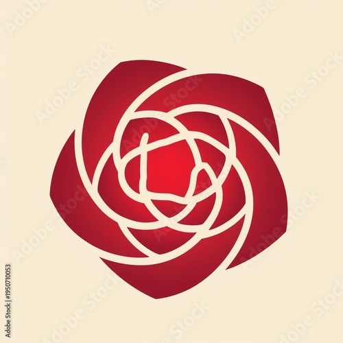 Stylized Brown Gorilla Face with Leaves