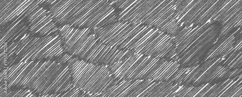 Seamless pattern with oblique hatching with graphite pencil. Black and white hand drawn texture. Diagonal scribbles