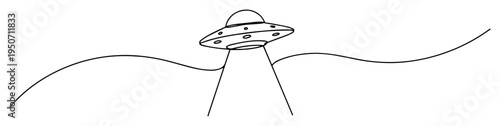 ufo abduction beam line drawing