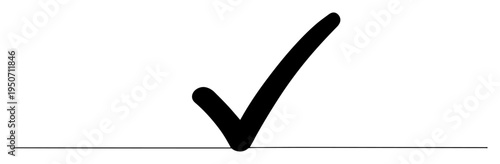 bold check mark filled icon vector