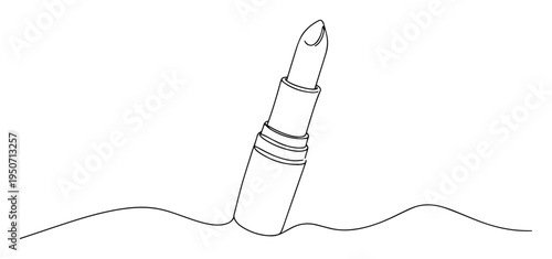 lipstick in tube vector line drawing