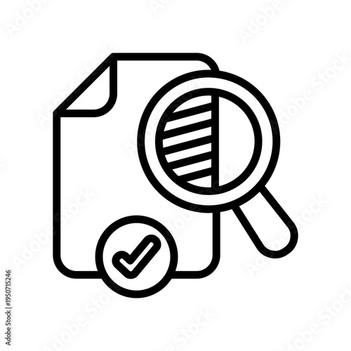 Transparency line icon