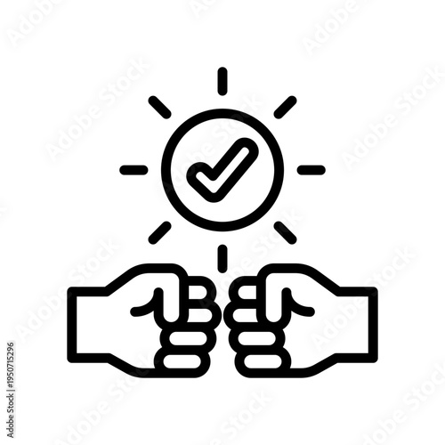 Respectfulness line icon