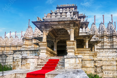 Photography Ranakpur Jain Temple in Rajasthan, a 15th-century white marble masterpiece dedic