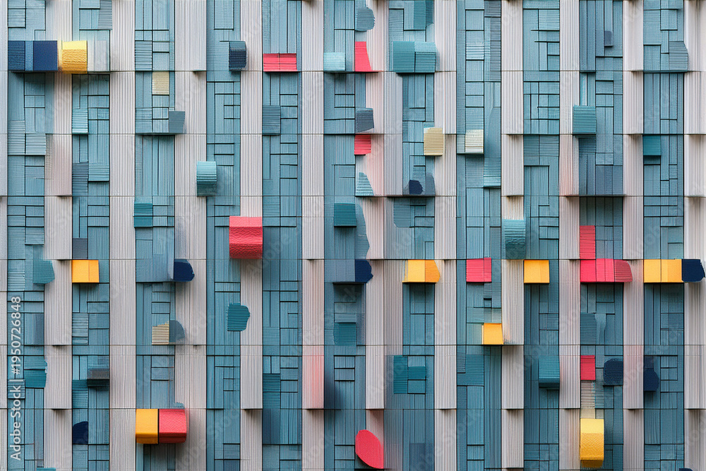 Fototapeta premium blue wooden background wall