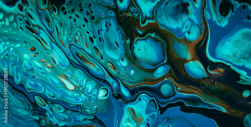 Beautiful Iridescent Clouds Merging into Abstract Illustration