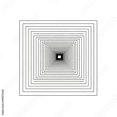 Geometric Optical Illusion Square Pattern.