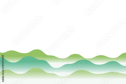 自然を感じるシンプルな山の背景イラスト