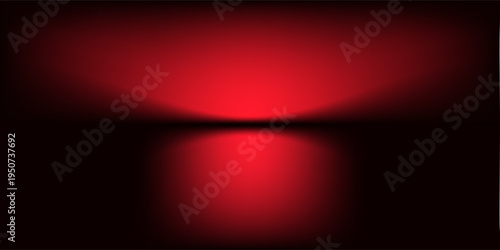 Abstract gradient podium background. Empty red 3D studio background. Clean scene for product presentation mockup template.background vector