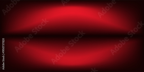 Abstract gradient podium background. Empty red 3D studio background. Clean scene for product presentation mockup template.background vector