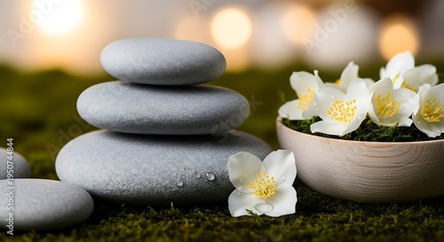 Luxury Spa Treatment Concept with Orchid