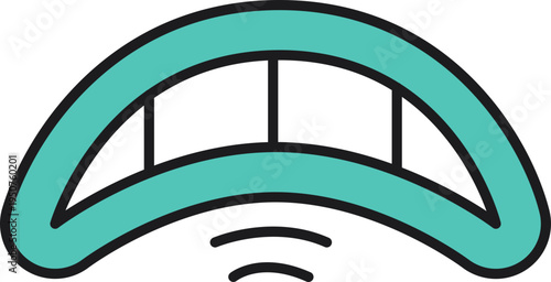 Hand-Drawn Cartoon Mouth Doodle Illustration