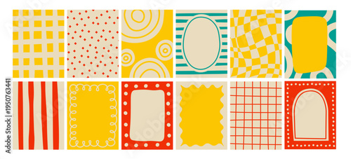 Frame Pattern Set Retro