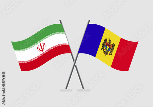 Iran and Moldova vector flags in contemporary graphic display Free Download Iran and Moldova vector flags in contemporary graphic display - GFXLoad