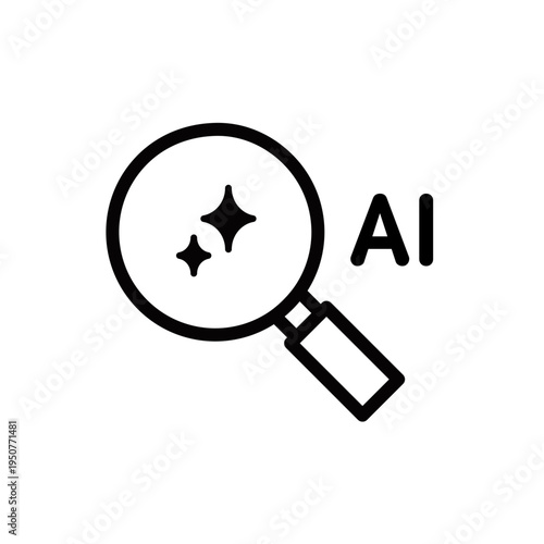 AIテクノロジー ビジネス＆生活アイコンシリーズ – AI検索