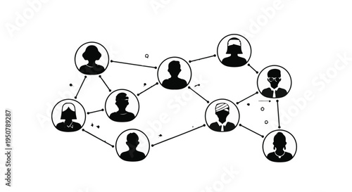network of people connections and relationships