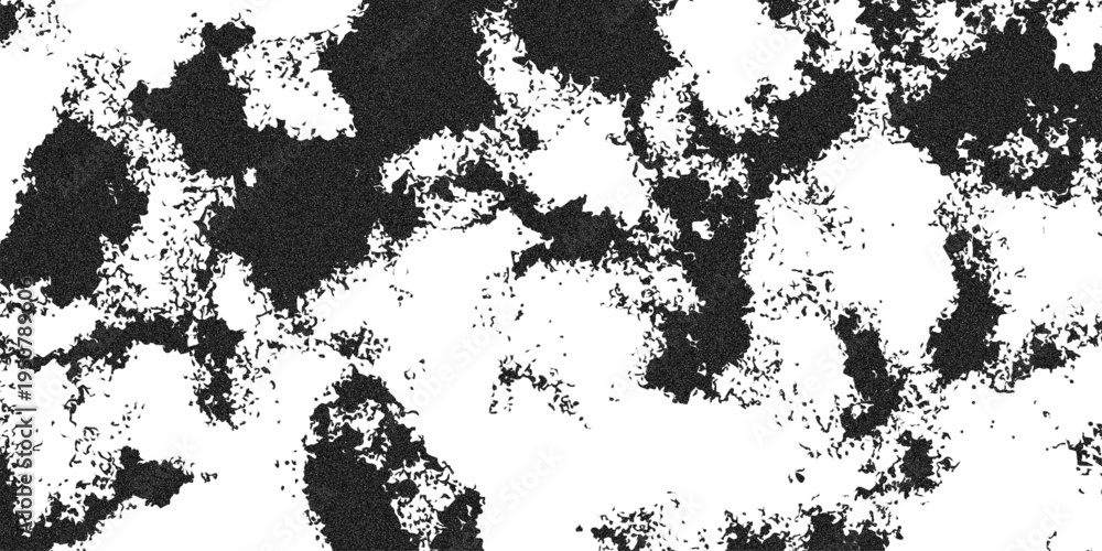 Obraz premium Abstract Black And White Grunge Texture Background With Ink Splatter And Noise.