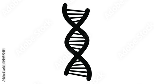 DNA double helix structure genetic symbol