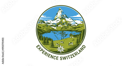 Experience Switzerland Tourism Logo Design.