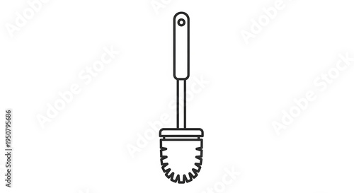 Wallpaper Mural Toilet brush icon for bathroom cleaning and hygiene Torontodigital.ca
