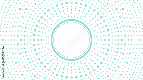Clinical Medical Background with Scattered Dots and Healthcare Icons in Blue and Teal Hues