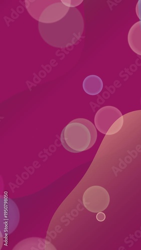 Vibrant Pink Background with Bokeh Lights.