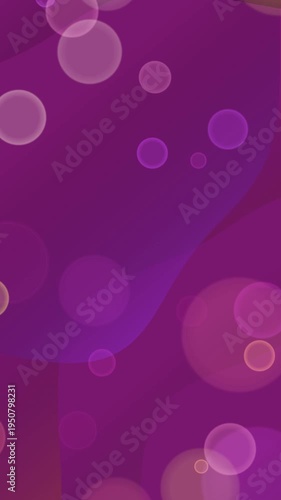 Purple Background with Pink Circles Animation.
