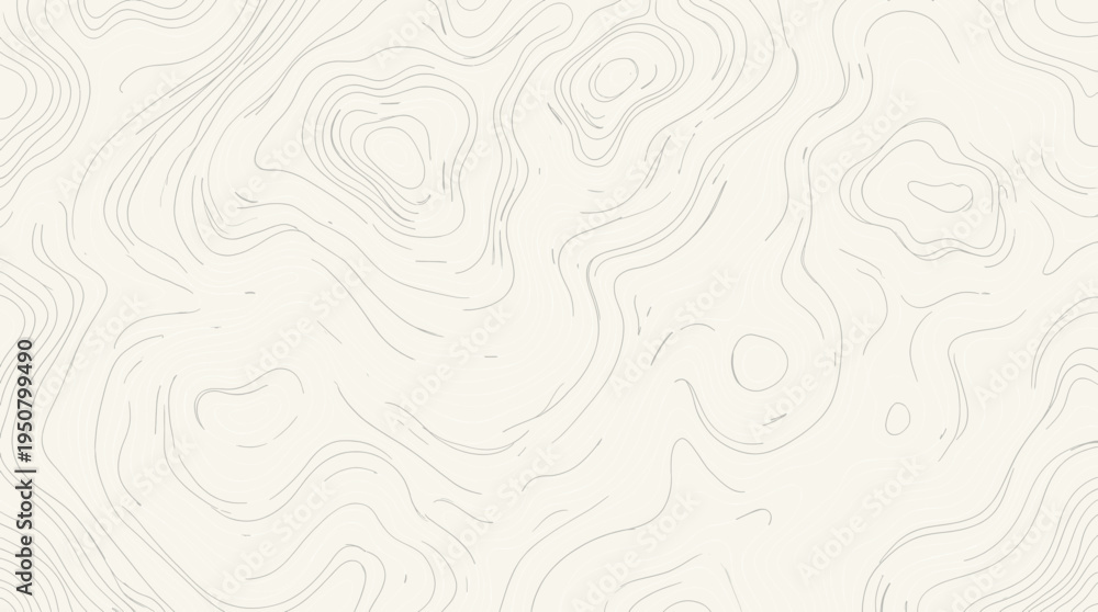 Fototapeta premium Hand Drawn Topographic Map Abstract Background Swirling Lines