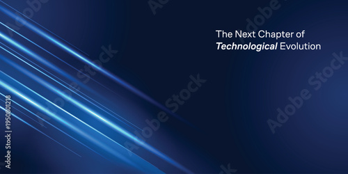 Modern abstract blue technology background. Business summit conference background. Future hi-tech banner for promotional. 