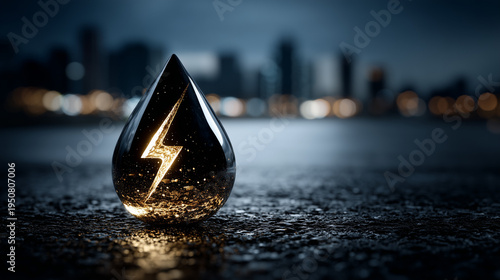 Energy Drop Amidst City Lig...