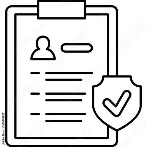 Line Art Hr Policy Icon