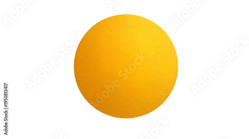 Yellow Circle Shape Round Object isolated on transparent background.