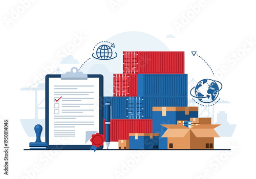 Logistics and Shipping Industry Global Trade and Cargo Transportation Services