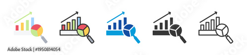 traffic analysis icon set multi style various collection
