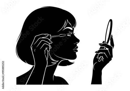 Woman using a hair dryer and talking on the phone simultaneously